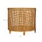 Hello Honey® Round Bamboo & Rattan Accent Table